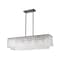 Z-Lite Glacier Linear Chandelier, 5-Light, 11.75 In.W x 42.75 In.L x 11.5 In.H, Matte Black/Clear 1943-42L-MB - alternate 4